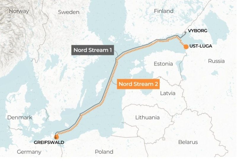 Dự án Nord Stream 2 do Tập đoàn Gazprom&nbsp;của Nga xây dựng (ảnh: Guardian)