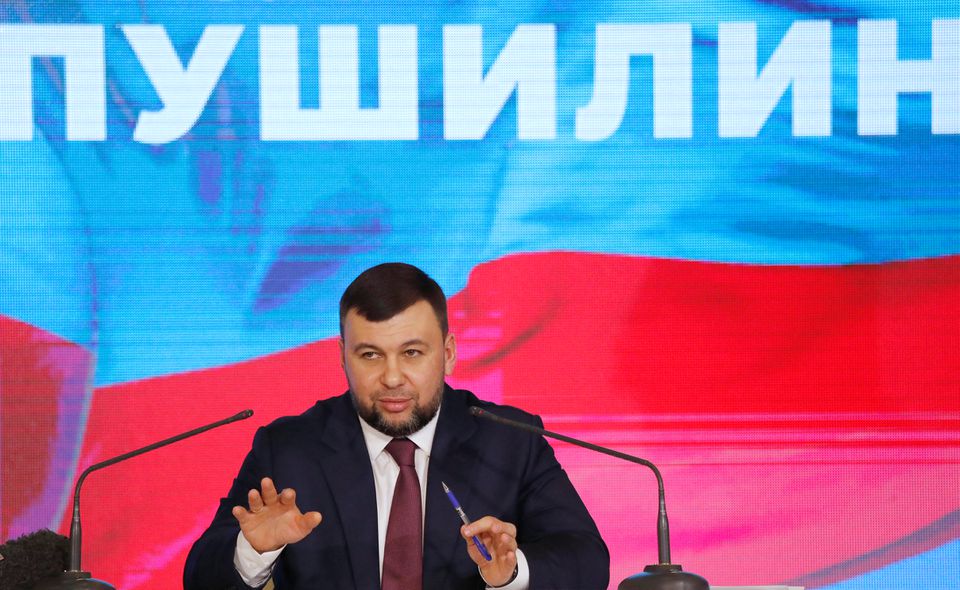 Denis Pushilin – lãnh đạo Cộng hòa Donetsk tự xưng (ảnh: Reuters)