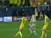 Bóng đá - Video bóng đá Villarreal - Juventus: &quot;Phủ đầu&quot; giây 32, lợi thế mong manh (Vòng 1/8 Cúp C1)