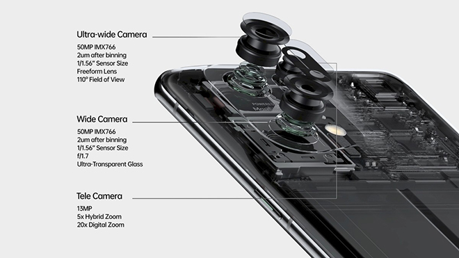 Chi tiết camera sau của&nbsp;Oppo Find X5 Pro.