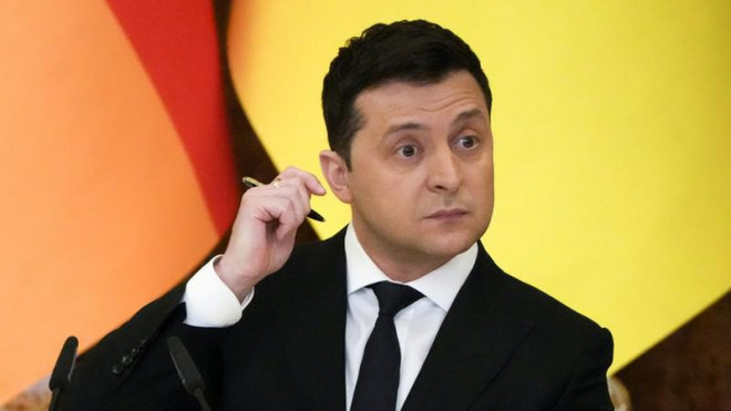 Tổng thống Ukraine Volodymyr Zelensky. Ảnh: AP