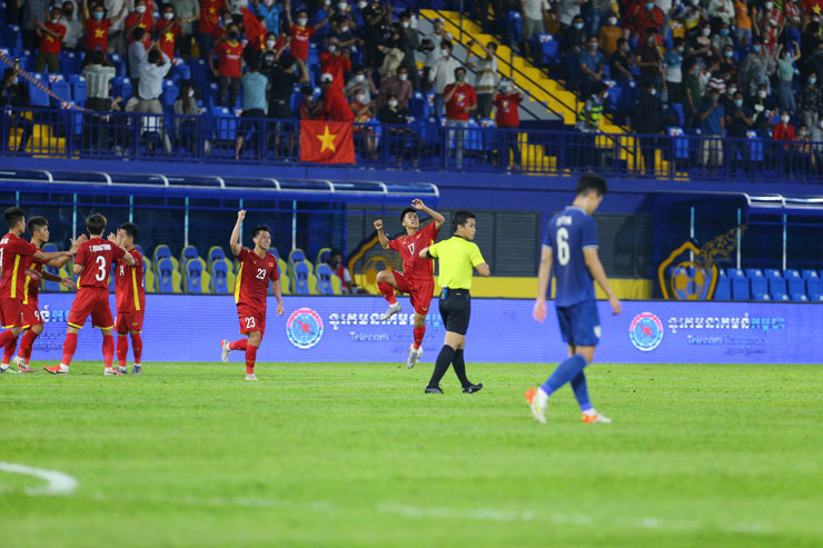 Tuyệt phẩm đá phạt của Trung Thành từng giúp U23 Việt Nam thắng U23 Thái Lan 1-0 ở vòng bảng. Nguồn ảnh: An An