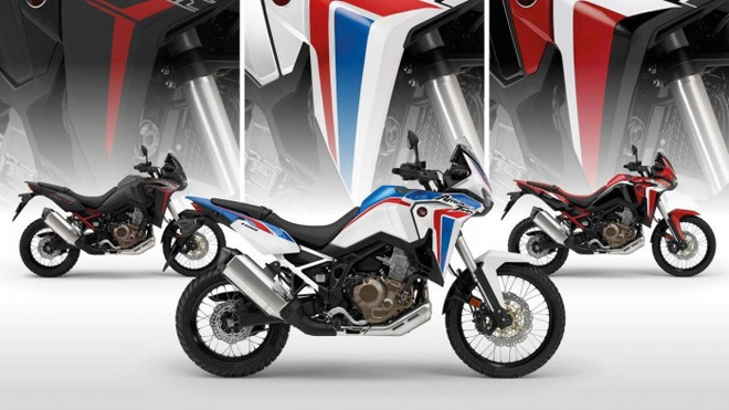 Honda Africa Twin 2021 với phiên bản 3 màu