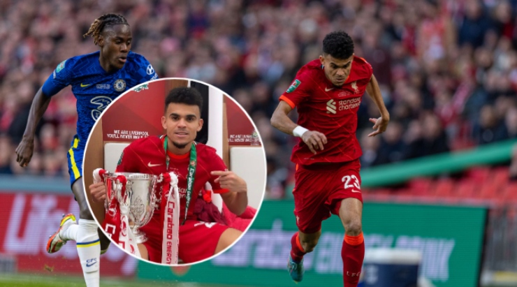 Luis Diaz giành chiếc cúp đầu tiên ở Anh&nbsp;chỉ sau chưa đầy 1 tháng gia nhập Liverpool