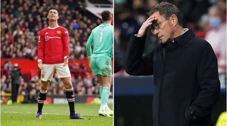 Phong độ sa sút của Cristiano Ronaldo khiến HLV Ralf Rangnick và MU khá phiền lòng