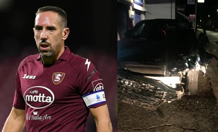 Ribery bị tai nạn