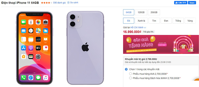 Giá bán của&nbsp;iPhone 11 vẫn hơi cao.