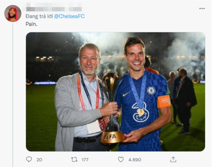 "Tổn thương" là tâm trạng của phần lớn fan Chelsea khi biết tin Abramovich rời CLB