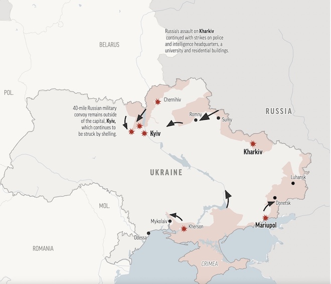 Diễn biến quân sự ở Ukraine.