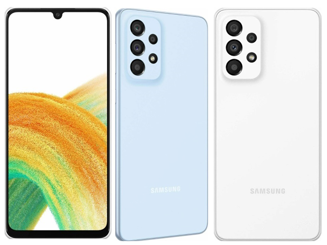 Galaxy A33 với 2 tuỳ chọn màu dự kiến.