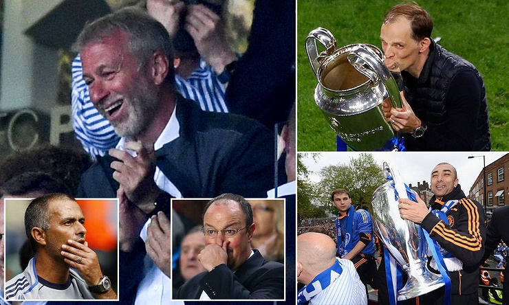 Chelsea thay tới&nbsp;15 HLV trong kỷ nguyên Abramovich