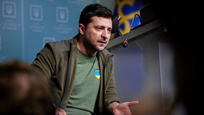 Tổng thống Ukraine Zelensky.