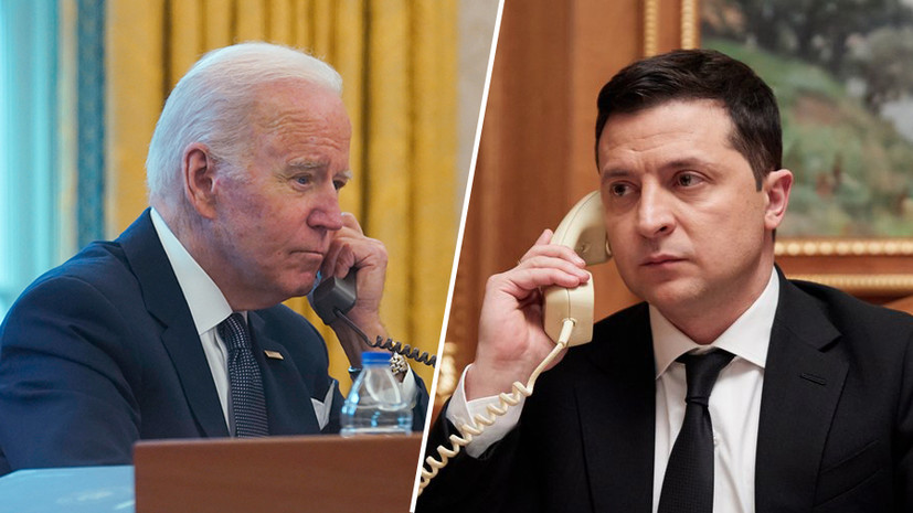 Tổng thống Mỹ Joe Biden (ảnh trái)&nbsp;và người đồng cấp Ukraine&nbsp;&nbsp;Volodymyr Zelensky. Ảnh: Then24