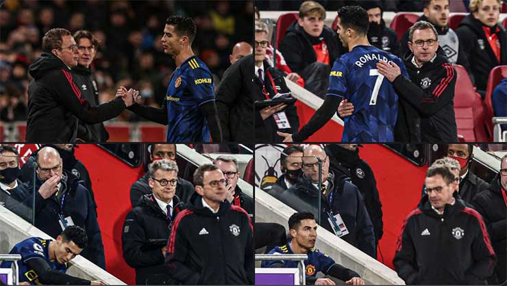 Mối quan hệ giữa Ronaldo và HLV Rangnick chưa khi nào tốt đẹp