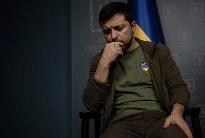 Tổng thống Ukraine Zelensky.