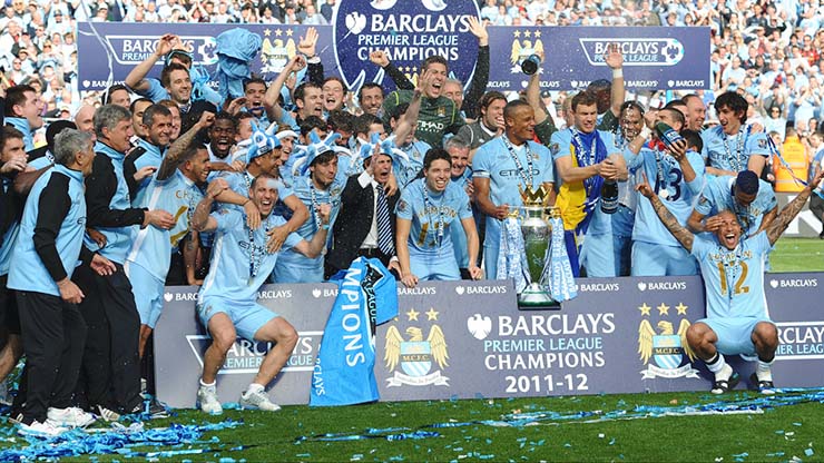 Man City đăng quang mùa 2011/12 dù bằng điểm MU