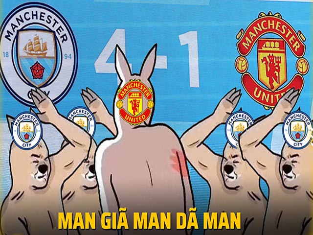 Ảnh chế: Bị Man City ”giã” không thương tiếc, MU bật bãi khỏi top 4