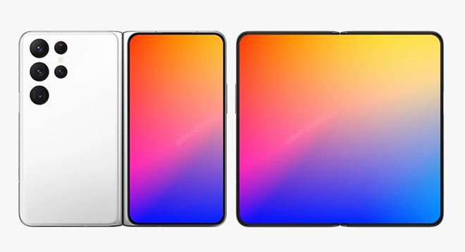 Ảnh concept Galaxy Z Fold 4.