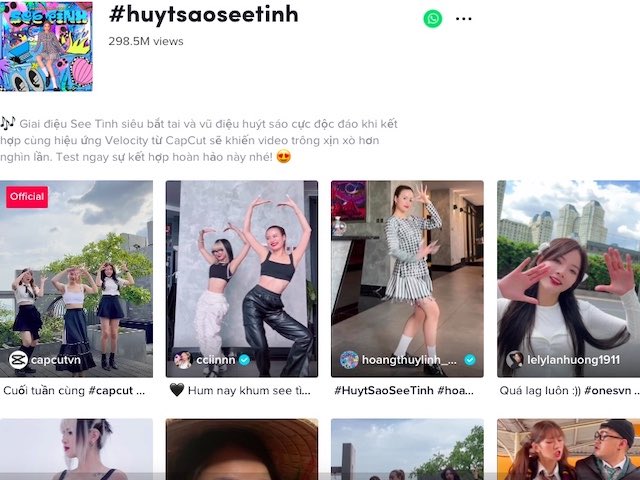 Trào lưu ”See tình” gây ”sốt” trên TikTok với 300 triệu views