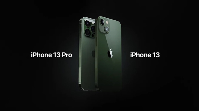 iPhone 13 và iPhone 13 Pro Xanh lục.