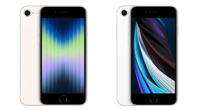 iPhone SE 3 và "người tiền nhiệm" hầu như không có khác biệt về thiết kế.