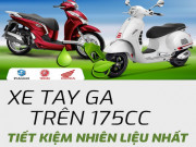 Thế giới xe - Infographic: Top 10 xe tay ga phân khối lớn tiết kiệm nhiên liệu nhất