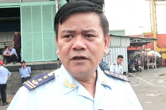 Ông Ngô Văn Thụy, đội trưởng Đội Kiểm soát chống buôn lậu khu vực miền Nam, thuộc Cục Điều tra chống buôn lậu, Tổng cục Hải quan. Ảnh: VH