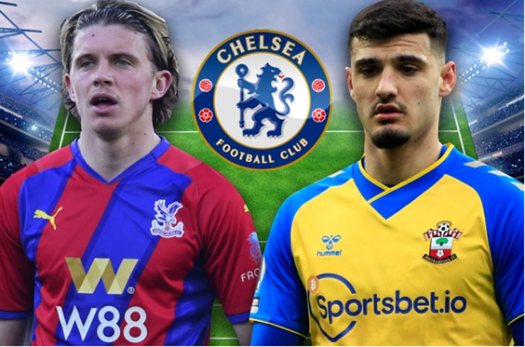 Tiền vệ tấn công Conor Gallagher (trái) và tiền đạo Armando Broja sẽ trở về Chelsea sau khi hết hạn chơi cho Crystal Palace và Southampton theo dạng cho mượn hè này