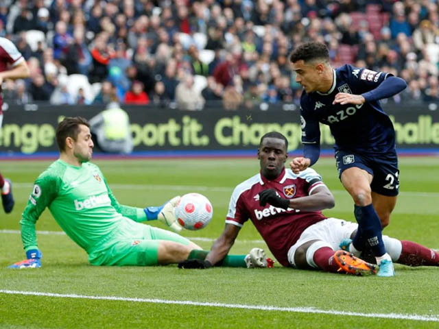 Video bóng đá West Ham - Aston Villa: Thế trận ngang ngửa, tiếc nuối Coutinho (Vòng 29 Ngoại hạng Anh) (H1)