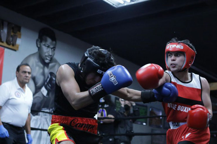 Emmanuel Pacquiao Jr (quần đỏ) có chiến thắng đầu tiên ở 1 giải đấu nghiệp dư