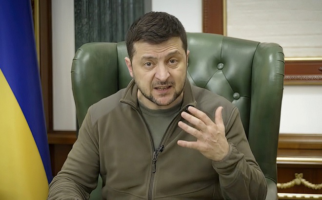 Tổng thống Ukraine Volodymyr Zelensky.