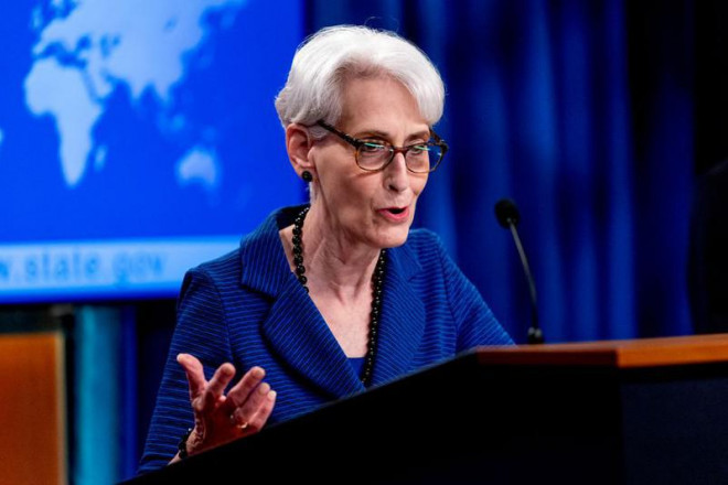 Thứ trưởng Ngoại giao Mỹ Wendy Sherman. Ảnh: Andrew Harnik/POOL/REUTERS