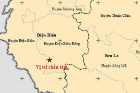 Động đất 4,5 độ Richter tại Điện Biên