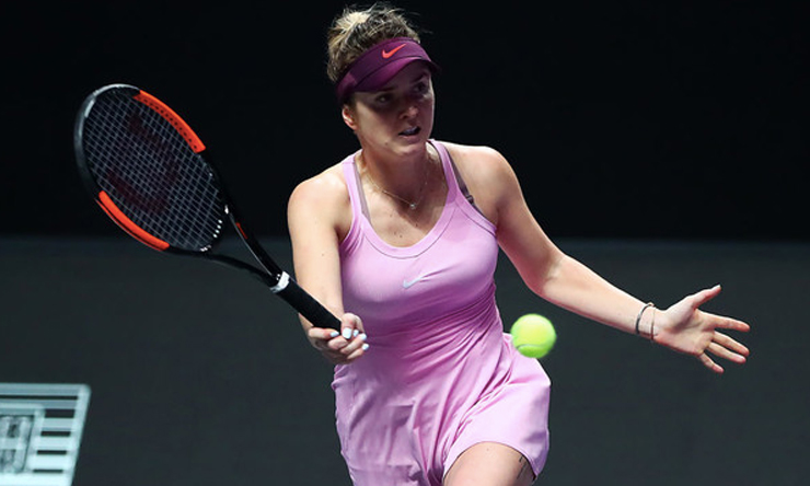 Người đẹp Elina Svitolina (Ukraina) cũng không có được phong độ tốt, hạt giống 12 bị loại ngay tại vòng 2.