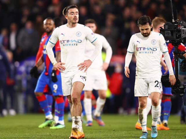 Man City mất điểm đáng tiếc trước Palace