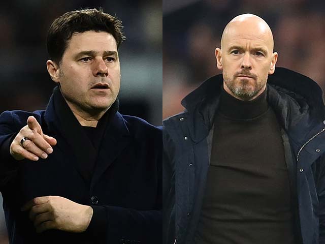 Pochettino và Ten Hag đều không thể tiến sâu ở Champions League mùa này