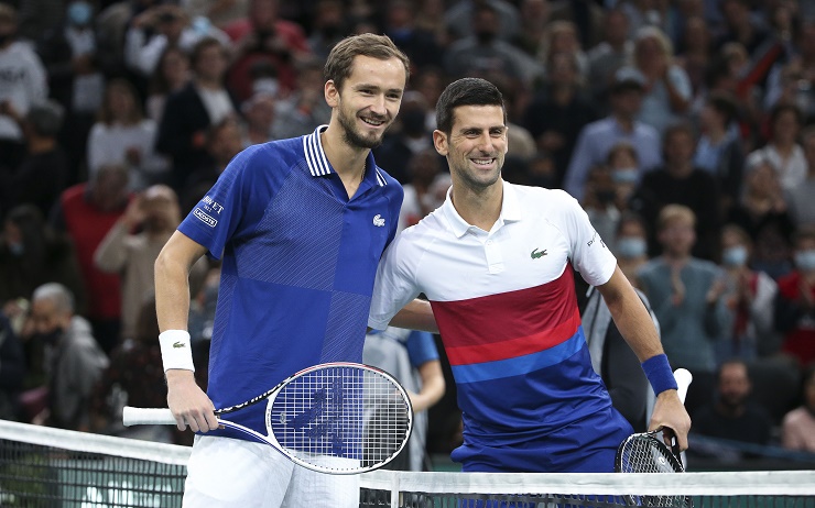 Djokovic và&nbsp;Medvedev đang chiếm 2 vị trí dẫn đầu BXH ATP