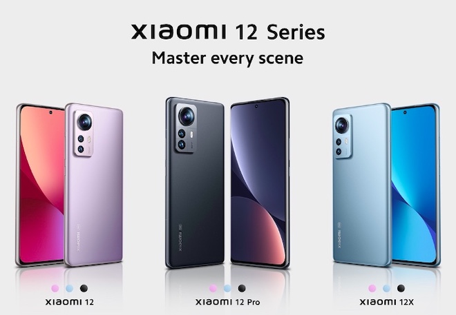 Bộ ba Xiaomi 12 series vừa ra mắt.