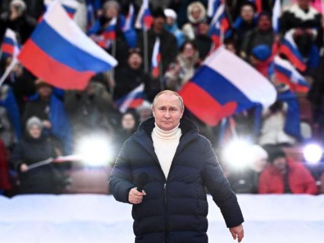 Ông Putin phát biểu trước hàng ngàn người Nga, khẳng định sẽ thắng lợi ở Ukraine