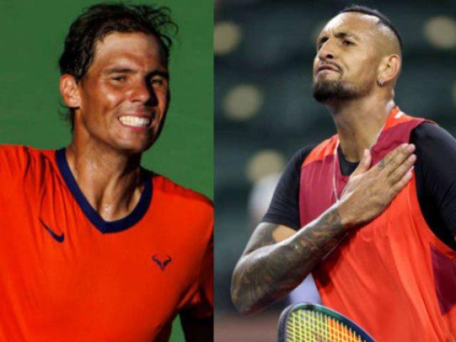 Nadal đau chân vẫn hạ Kyrgios xác lập kỷ lục, ngại gặp ”bản sao” 18 tuổi