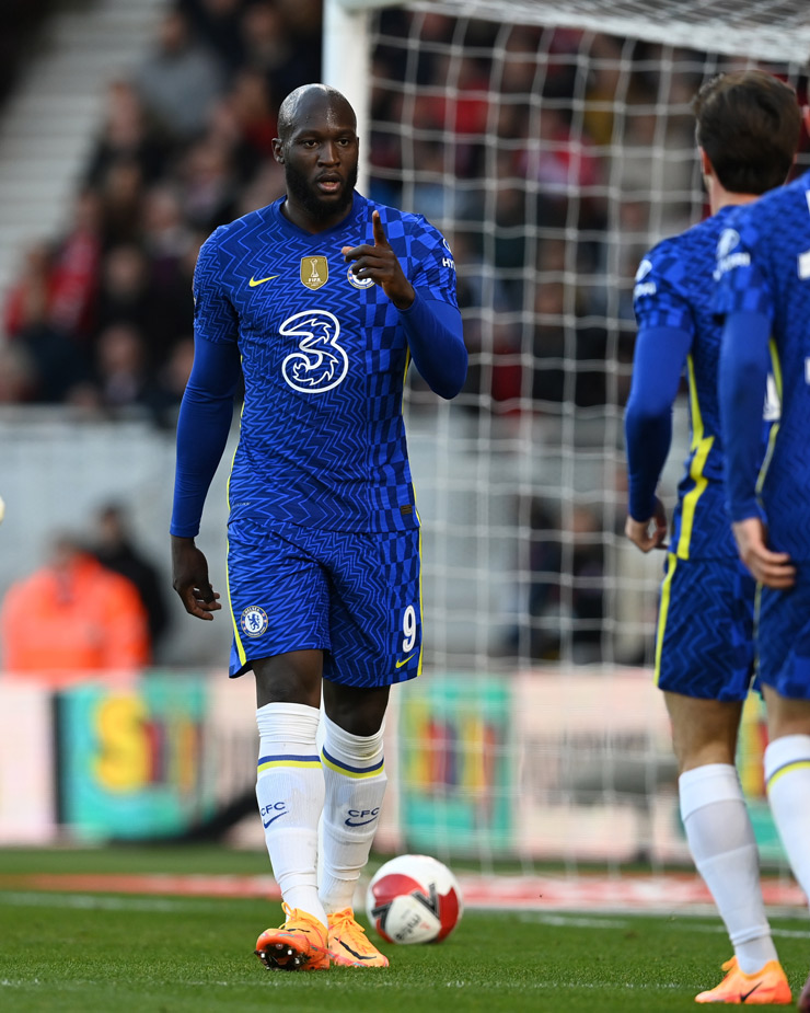 Lukaku khá lạnh lùng khi ăn mừng bàn mở tỷ số cho Chelsea