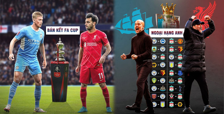 Liverpool sẽ đối đầu Man City ở Ngoại hạng Anh và FA Cup&nbsp;chỉ trong 6 ngày