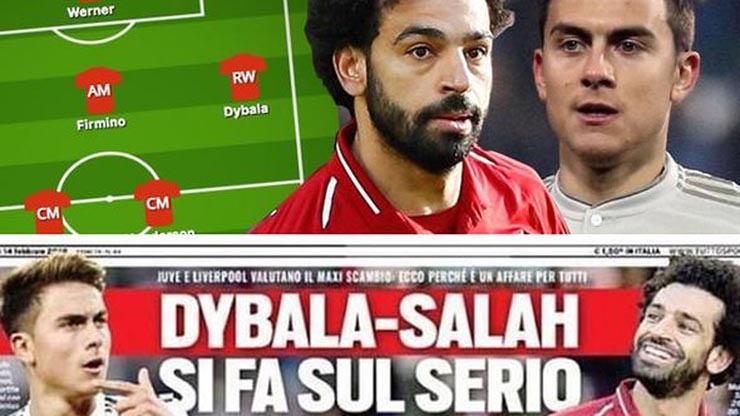 Dybala có thể thay Salah ở Liverpool