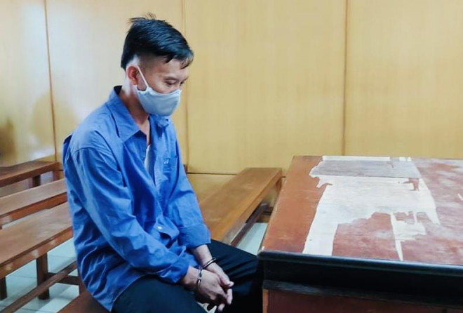 Bị cáo Nguyễn Văn Kiệt trong phòng xử án