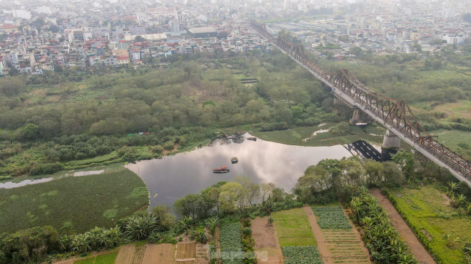 Vẻ đẹp hoang sơ, tự nhiên của bãi bồi ven sông Hồng.