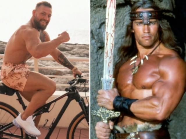 ”Gã điên” McGregor khoe cơ bắp khiêu khích ”Kẻ huỷ diệt” Schwarzenegger