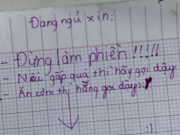 Bạn trẻ - Cuộc sống - Thường xuyên bị đánh thức, cậu bé viết tâm thư &quot;nhắc nhở&quot; bố mẹ khiến dân tình cười ngất