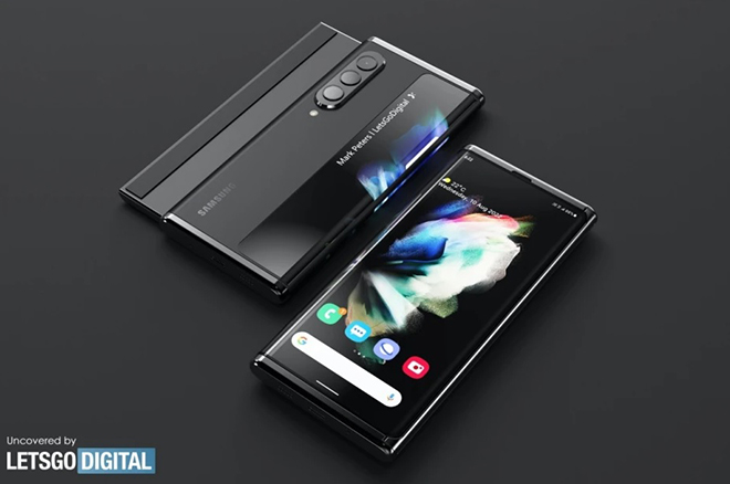 Ảnh concept&nbsp;Galaxy Z Fold 4.