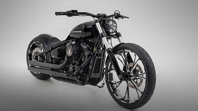 Một cửa hàng chuyên độ xe Harley-Davidson ở Thụy Sĩ có tên Bundnerbike vừa cho ra lò một bản độ Harley-Davidson độc đáo
