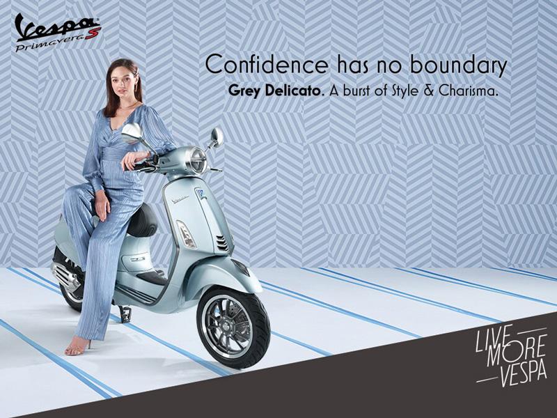 Xe Vespa Primavera S màu Grey Delicato trong BST 2022 mới nhất của Vespa